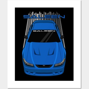 Ford Mustang Saleen SN95 - 1999-2004 - Bright Atlantic Blue Posters and Art